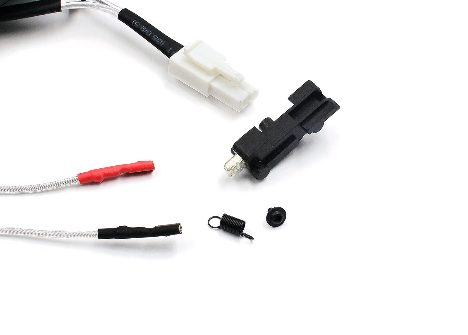 AK47S系列用低電阻鍍銀前出線組 (含Tamiya插頭) - 摩帝Modify電動槍內部零件